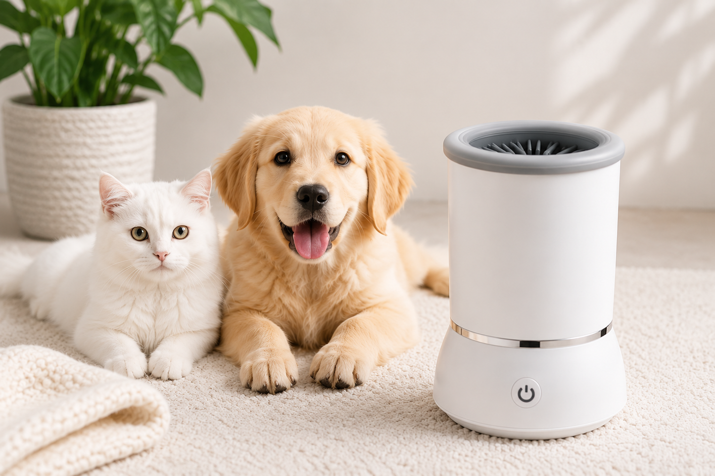 Automatische Pootjesreiniger, Altijd schone pootjes na elke wandeling 🐾